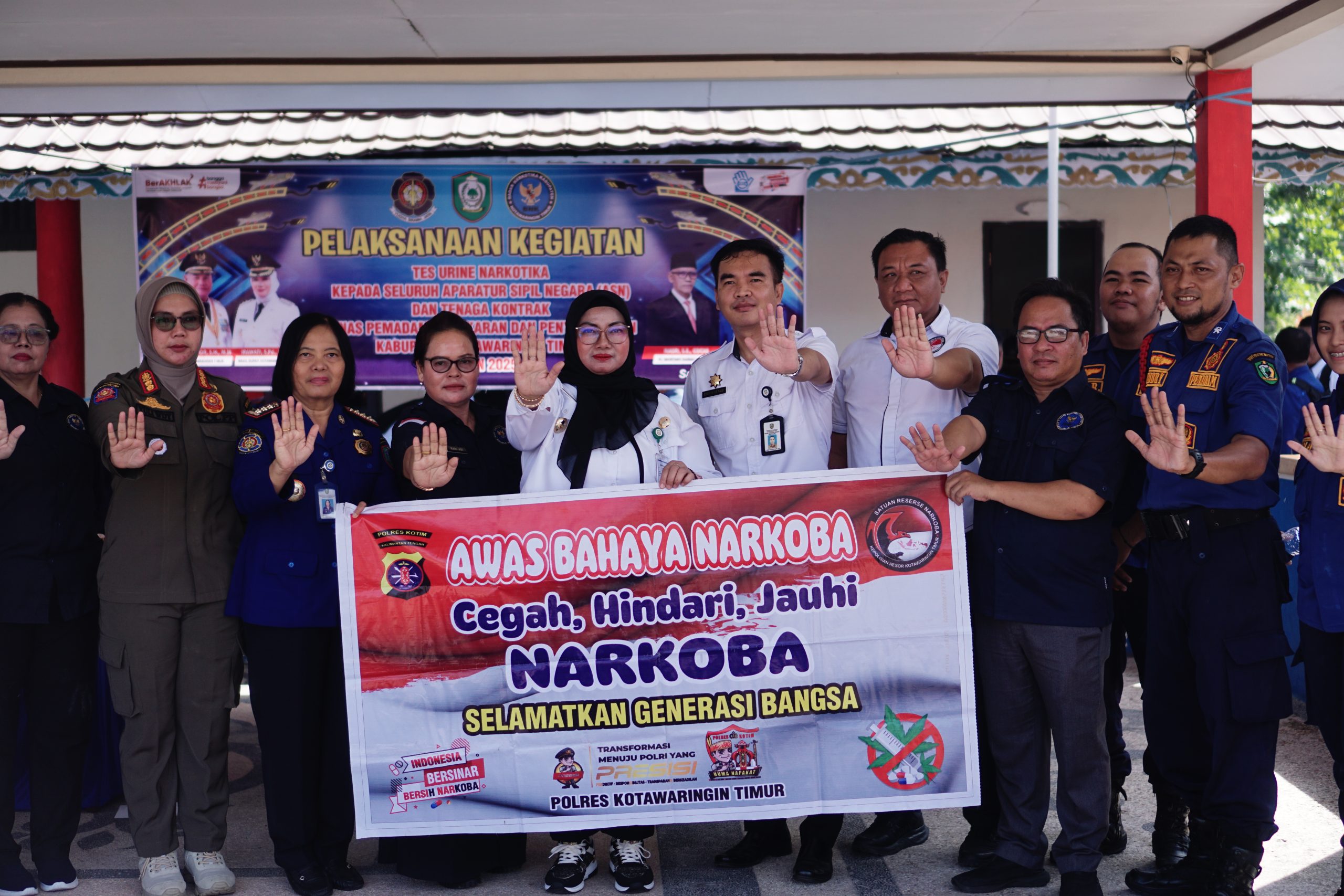 PELAKSANAAN KEGIATAN TES URINE NARKOTIKA